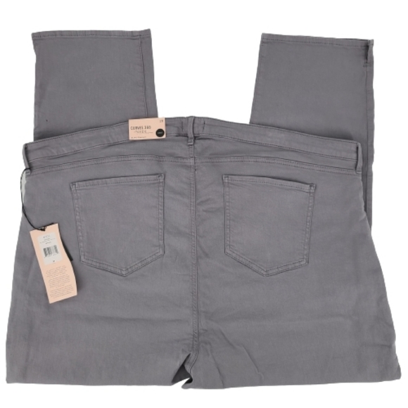 NYDJ Curves 360 Slim Straight Ankle Gray 28 - Picture 3 of 10